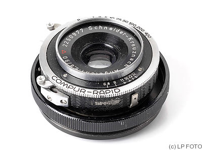 Schneider: 90mm (9cm) f6.8 Angulon (Leica bellows) camera