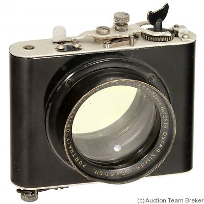 Simon, Oscar: 250mm (25cm) f4.5 Kronarette (Portrait-Objectiv) camera