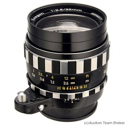 Steinheil: 35mm (3.5cm) f2.8 Exagon (Exakta) camera