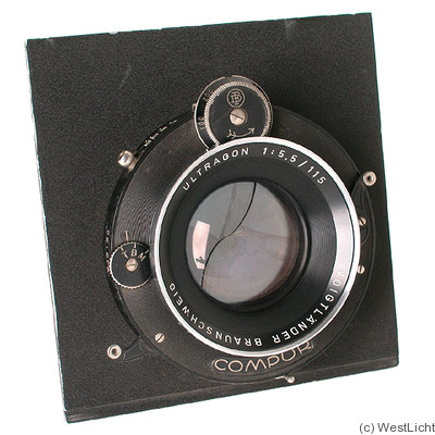 Voigtländer: 115mm (11.5cm) f5.5 Ultragon (Compound) camera