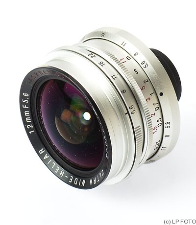 Voigtländer: 12mm (1.2cm) f5.6 Ultra Wide-Heliar Aspherical (chrome) camera