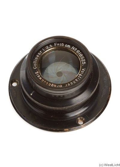 Voigtländer: 150mm (15cm) f12.5 Collinear camera