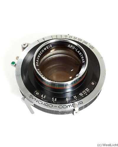 Voigtländer: 150mm (15cm) f4.5 Apo-Lanthar (Synchro-Compur) camera