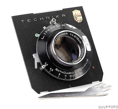 Voigtländer: 150mm (15cm) f4.5 Apo-Lanthar (Synchro-Compur, Technika) camera