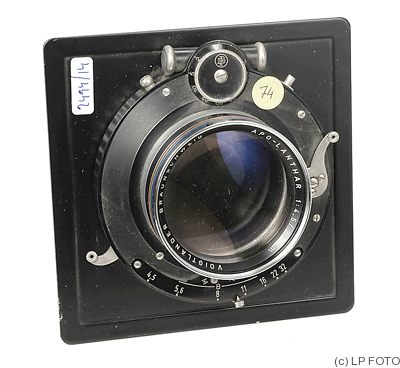 Voigtländer: 240mm (24cm) f4.5 Apo-Lanthar (Compound, Prinz) camera