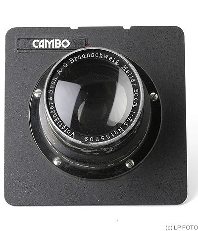 Voigtländer: 300mm (30cm) f4.5 Heliar (Cambo) camera