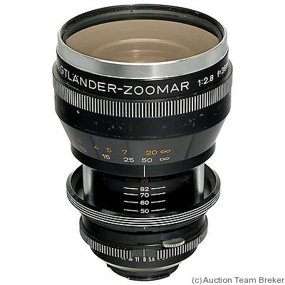 Voigtländer: 36-82mm f2.8 Zoomar (Exakta) camera