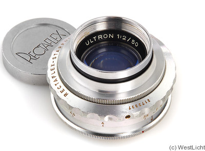 Voigtländer: 50mm (5cm) f2 Ultron (Rectaflex) camera