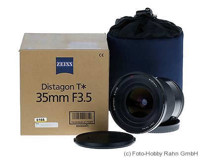 Zeiss, Carl: 35mm (3.5cm) f3.5 Distagon T* (Contax) camera