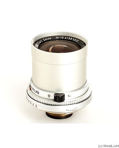 Zeiss, Carl: 35mm (3.5cm) f4 Distagon (Voigtländer Vitessa, prototype) camera