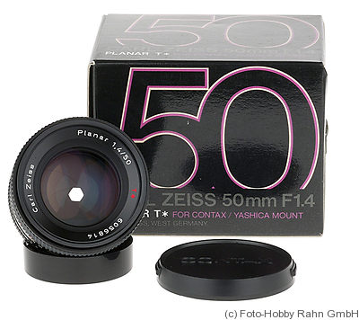 Zeiss, Carl: 50mm (5cm) f1.4 Planar T* (Contax/Yashica) camera