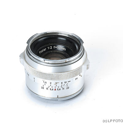 Zeiss, Carl: 50mm (5cm) f2 Planar (Contarex) camera
