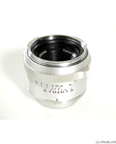 Zeiss, Carl: 50mm (5cm) f2.8 Tessar (Contarex, chrome) camera