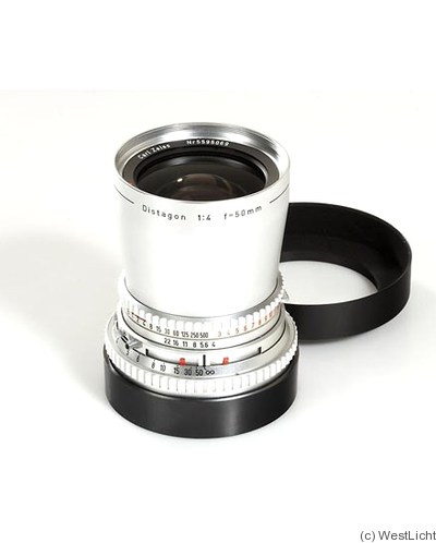 Zeiss, Carl: 50mm (5cm) f4 Distagon C T* (Hasselblad, chrome) camera