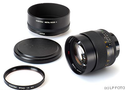 Zeiss, Carl: 85mm (8.5cm) f1.4 Planar MM T* (Contax) camera