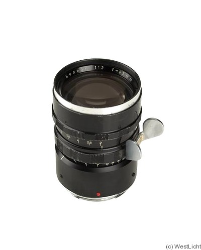Zeiss, Carl: 85mm (8.5cm) f2 Sonnar (Arriflex) camera