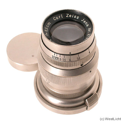 Zeiss, Carl: 85mm (8.5cm) f4 Triotar (Contax, nickel) camera