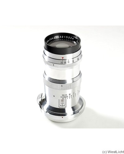 Zeiss, Carl Jena: 135mm (13.5cm) f4 Sonnar T (Contax, chrome) camera
