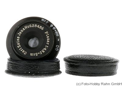 Zeiss, Carl Jena: 20mm (2cm) f4.5 Planar (prototype) camera