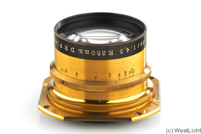 Zeiss, Carl Jena: 250mm (25cm) f4.5 Tessar (early) camera