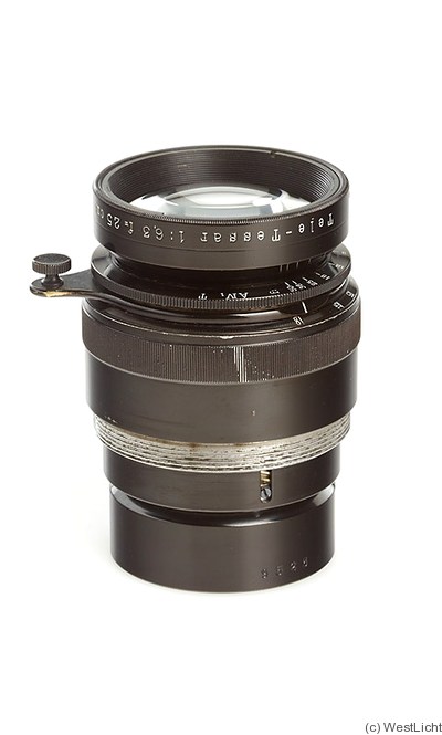 Zeiss, Carl Jena: 250mm (25cm) f6.3 Tele-Tessar (brass, helicoid focusing) camera