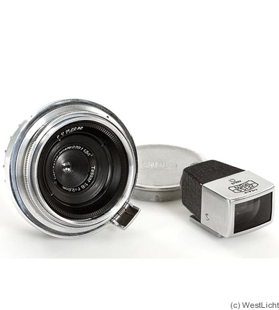 Zeiss, Carl Jena: 28mm (2.8cm) f8 Tessar (Contax, chrome) camera