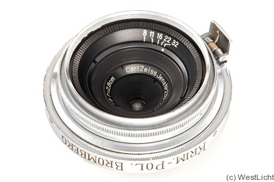 Zeiss, Carl Jena: 28mm (2.8cm) f8 Tessar (Contax, police) camera