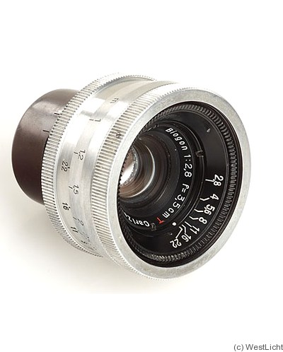Zeiss, Carl Jena: 35mm (3.5cm) f2.8 Biogon T (M39) camera
