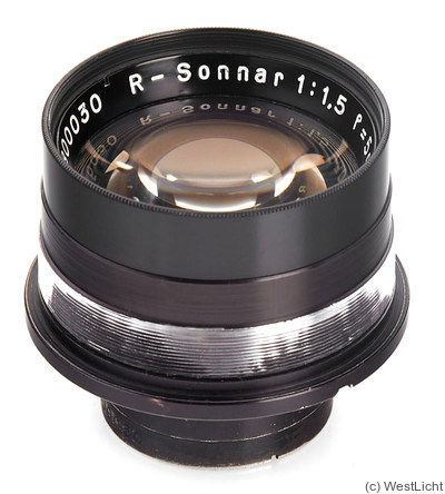 Zeiss, Carl Jena: 50mm (5cm) f1.5 R-Sonnar (Contax RF, black) camera