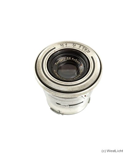 Zeiss, Carl Jena: 50mm (5cm) f3.5 Tessar (contax) camera