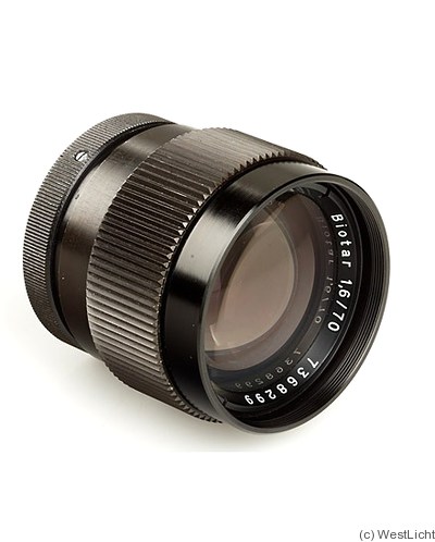 Zeiss, Carl Jena: 70mm (7cm) f1.6 Biotar (M42) camera