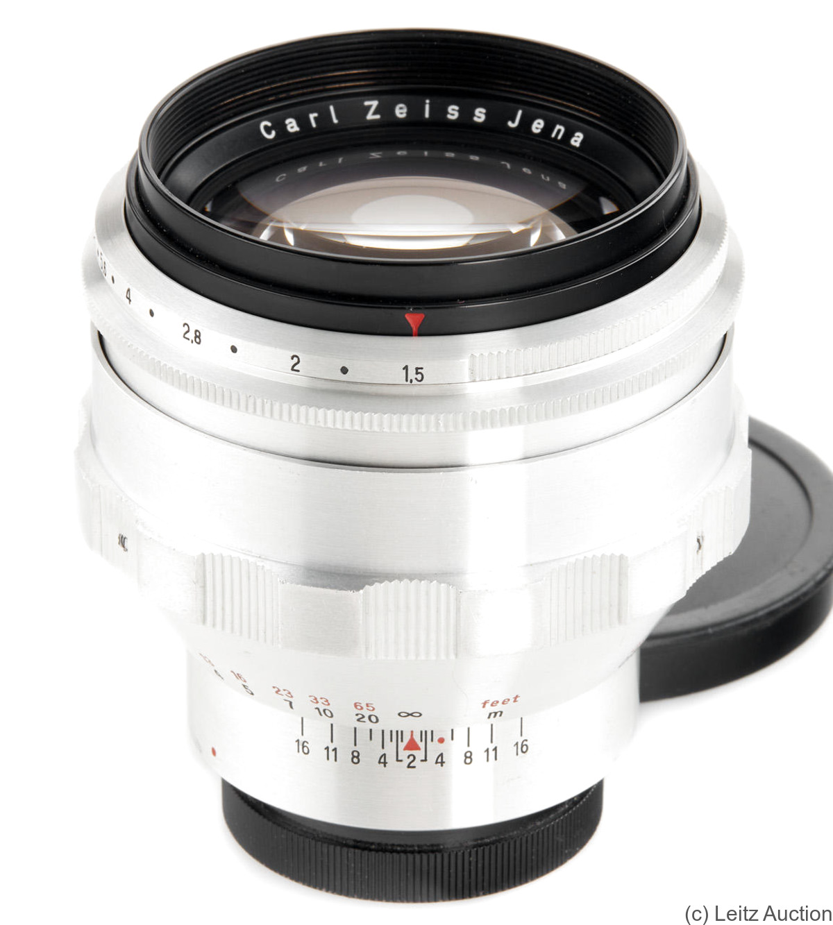 Zeiss, Carl Jena: 75mm (7.5cm) f1.5 Biotar (Kine-Exakta, chrome, late) camera