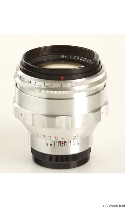 Zeiss, Carl Jena: 75mm (7.5cm) f1.5 Biotar (M42) camera
