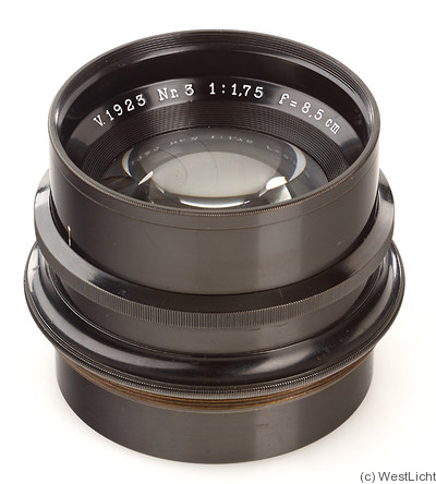 Zeiss, Carl Jena: 85mm (8.5cm) f1.75 Sonnar (prototype) camera