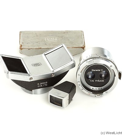 Zeiss Ikon: 35mm (3.5cm) f4 Stereotar C (for Contax) camera