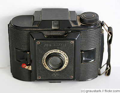 Agfa Ansco Clipper fotocamera PD 16 nella scatola originale FUNZIONA TUTTO TESTATO & Nero 