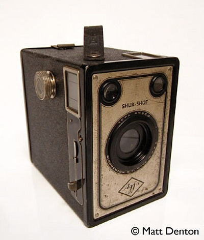 Agfa Vintage AGFA Ansco SHUR-SHOT Box Camera Binghamton NY USA 