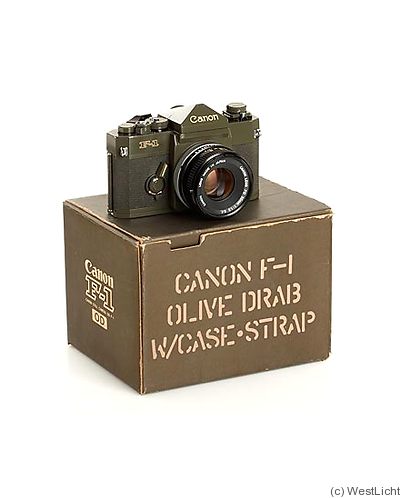 Canon: Canon F-1 olive (ODF-1, military) Price Guide: estimate a 