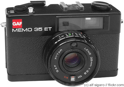GAF: GAF Memo 35 ET camera