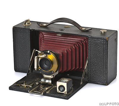 Kodak Eastman: Folding Brownie No.3A (red bellows) camera