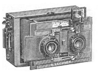 Lechner: Neue Taschen Stereoskopkamera camera