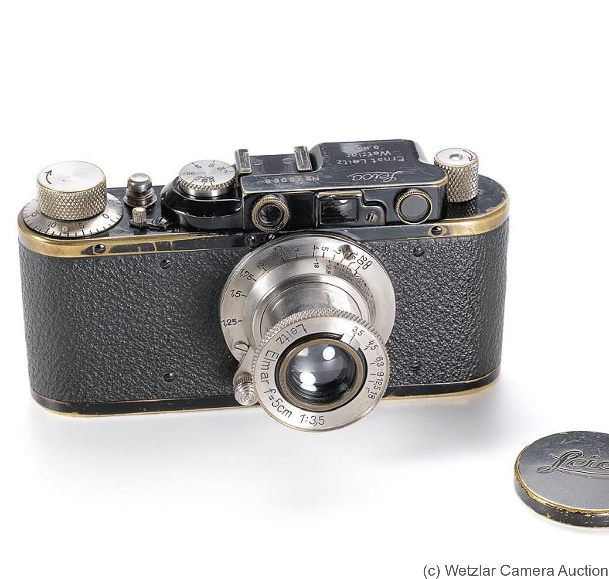 Leitz: Leica II (Mod D) (black, brass, tropen) camera