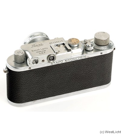 Leitz: Leica III (Mod.F) chrome 'STAPO MÜNCHEN' camera