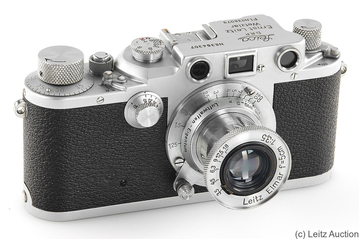 Leitz: Leica IIIc Luftwaffen-Eigentum chrome Price Guide: estimate a camera  value