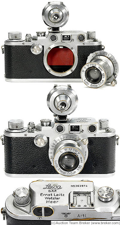 Leitz: Leica IIIc chrome Heer camera