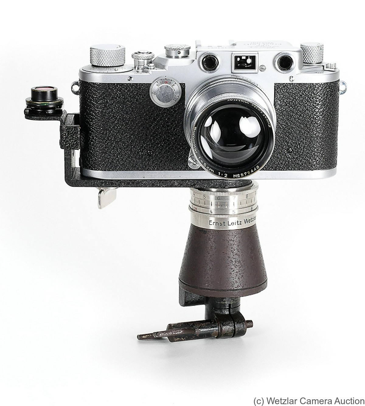 Leitz: Leica IIIc chrome W.H. (Rundbildkamera) camera