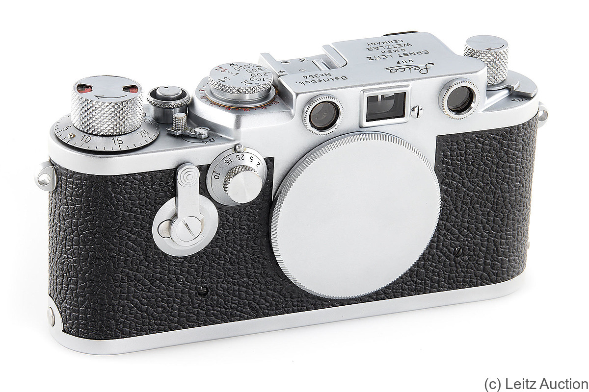 Leitz: Leica IIIf (red dial, self-timer, Wetzlar) Betriebskamera camera
