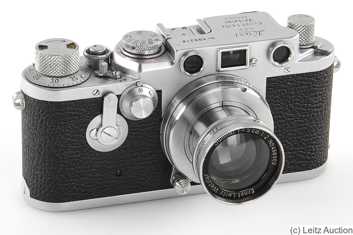 Leitz: Leica IIIf (red dial, self-timer, Wetzlar) camera