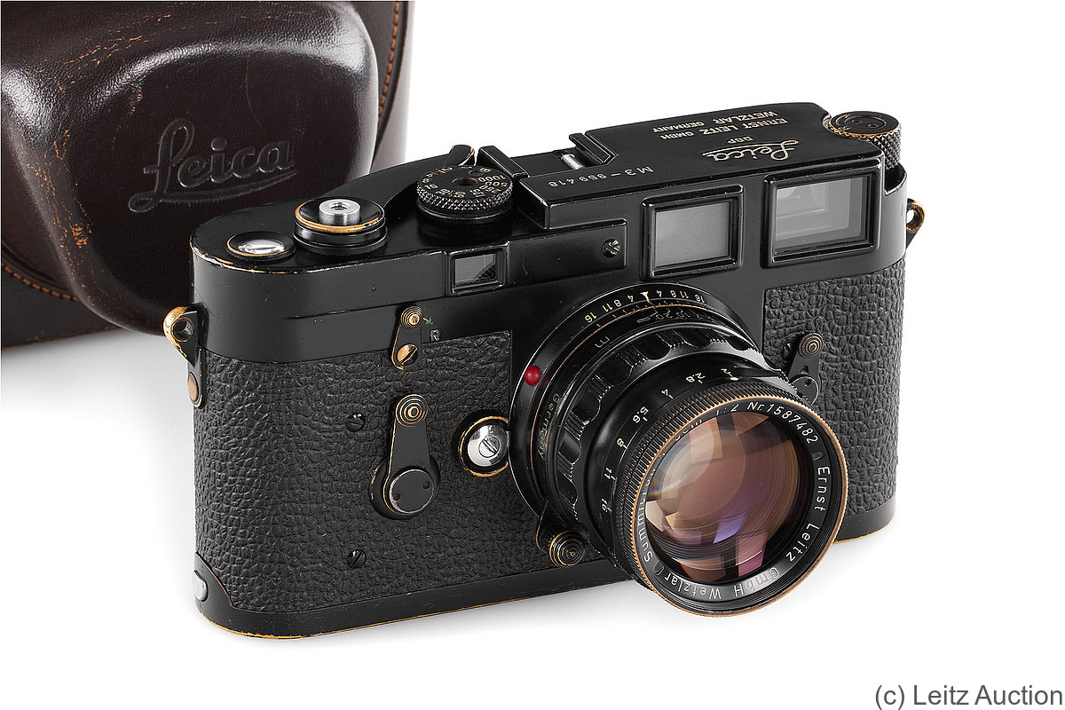 Leitz: Leica M3 black paint (first batch) camera
