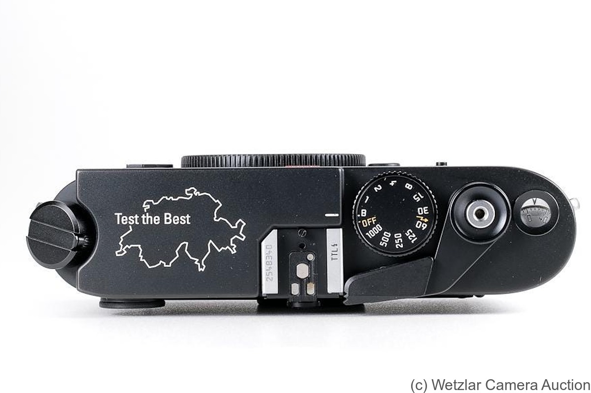 Leitz: Leica M6 TTL .72 black 'Test the Best' camera
